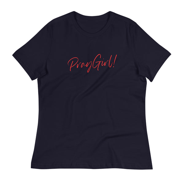 Signature Navy PrayGirl Women's Relaxed T-Shirt