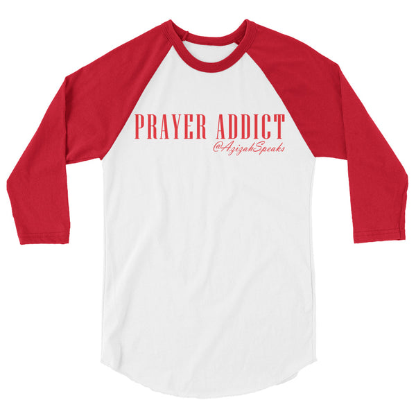 Baseball Style Prayer Addict T Shirt
