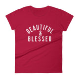 Beautiful & Blessed Red Women's short sleeve t-shirt