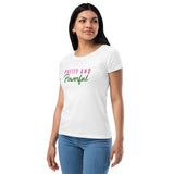 Pretty And Powerful Women’s fitted t-shirt